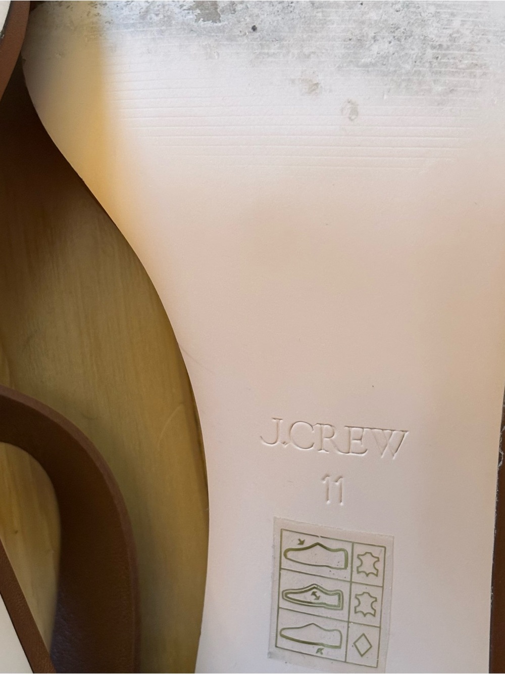 J. Crew Rounded Rope Heels Leather Strap Sandals - Picture 11 of 13